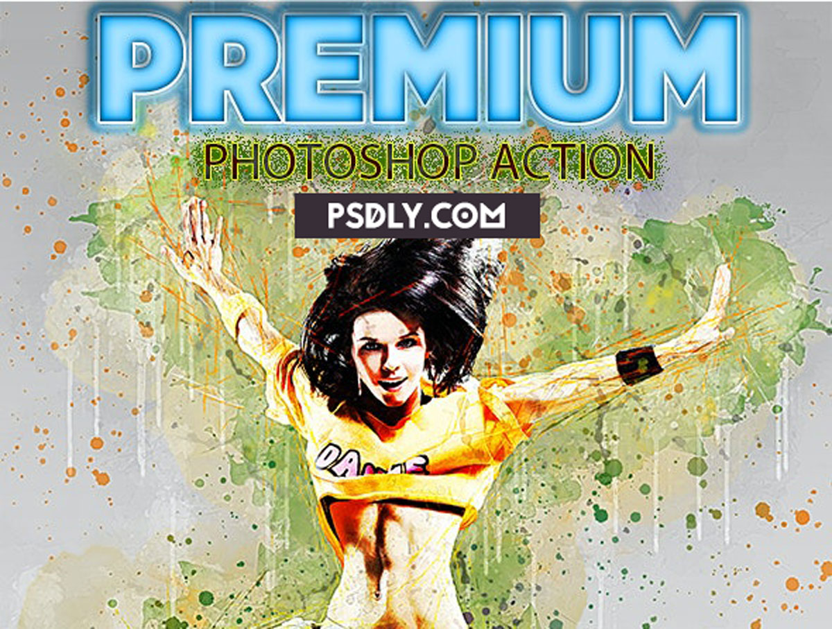 Watercolor Sketch Painting Photoshop Action 26882049