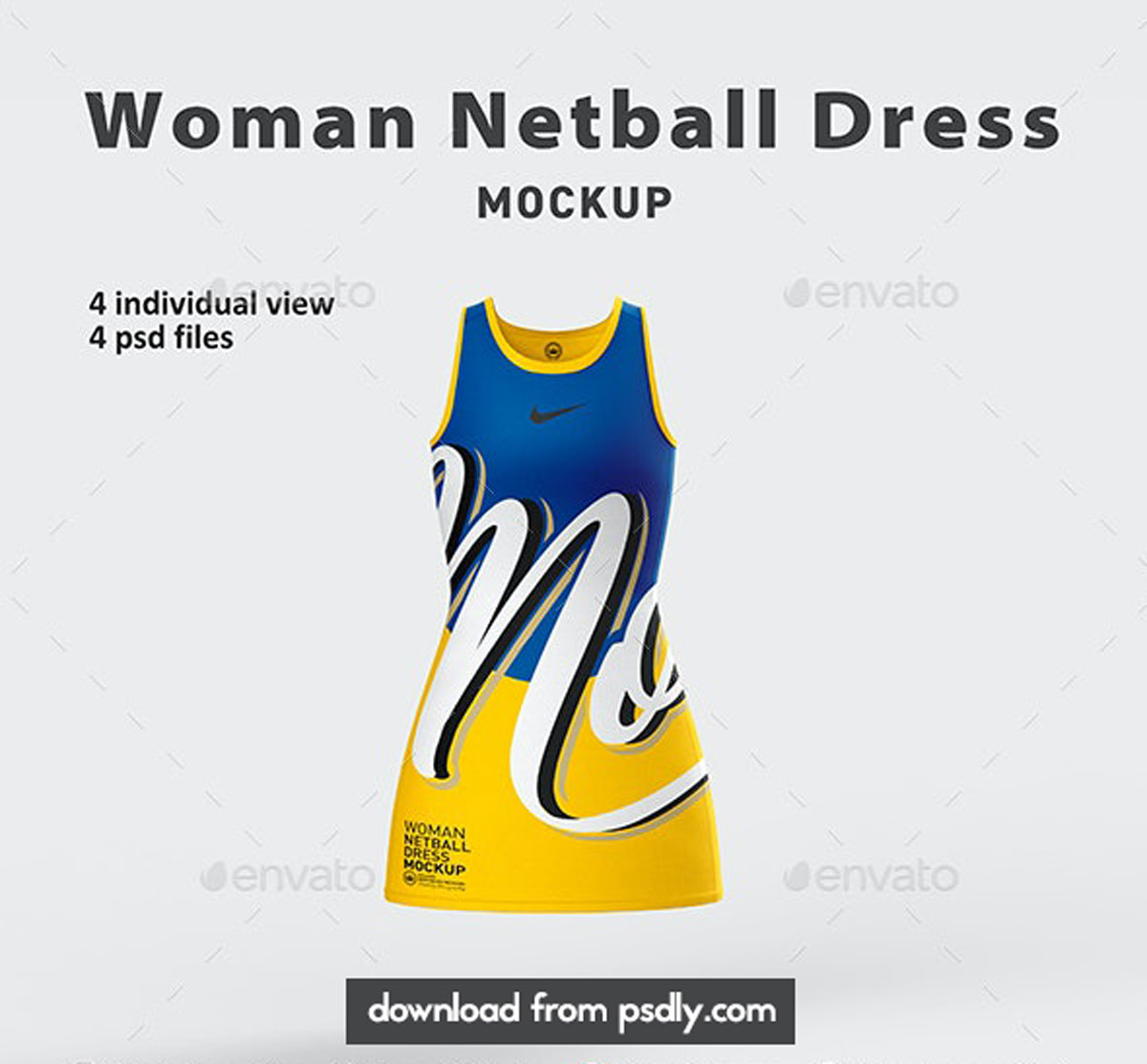 Woman Netball Dress Mockup 26545530