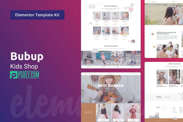 ThemeForest Bubup Kids Store & Baby Shop Elementor Template Kit v1.0 28297416