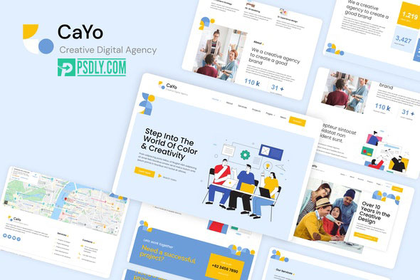 ThemeForest CaYo v1.0 Creative Agency Elementor Template Kit 28369921