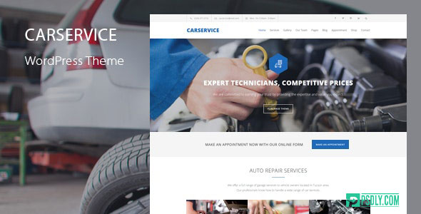 ThemeForest Car Service v5.9 Mechanic Auto Shop WordPress Theme 12777824