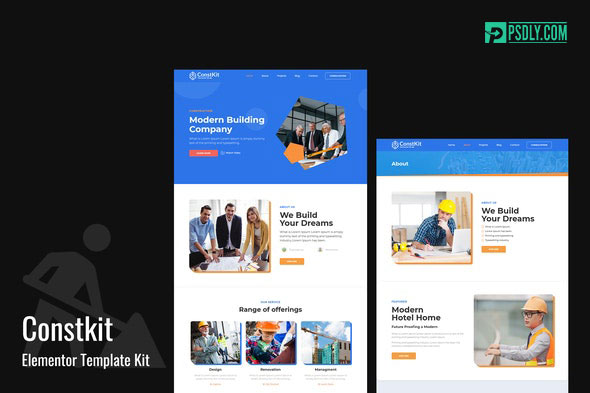 ThemeForest Constkit v1.0.0 Construction Elementor Template Kit 28409106
