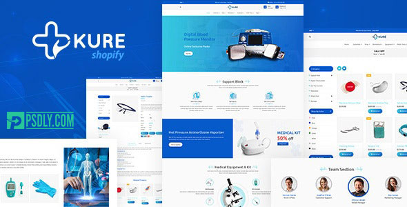 ThemeForest Corona Medical Shop Shopify Theme Kure v1.3 25704292