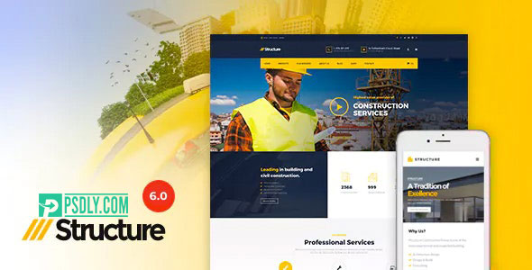 ThemeForest Structure v6.9.4 Construction Industrial Factory WordPress Theme 10798442
