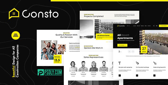 Themeforest - Consto - Industrial Construction Company Theme - v1.0.1 - 27483875