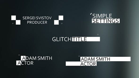 Videohive 15 Glitch Titles 19900967