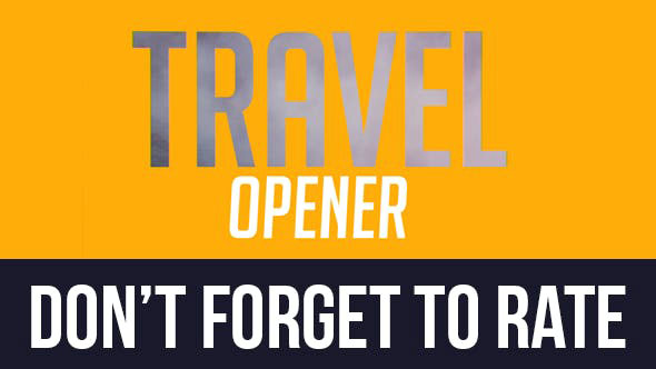 Videohive Colorful Travel Opener Typography Slideshow 11443953