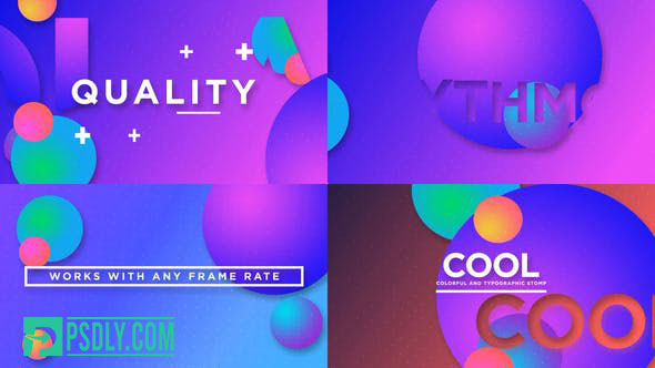 Videohive Colorful Typo Opener 24937781