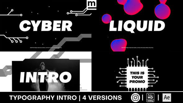 Videohive Cyber Liquid Intro 28349217