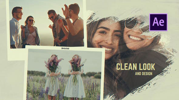 Videohive Friends Story Brush Memories Slideshow 28375600