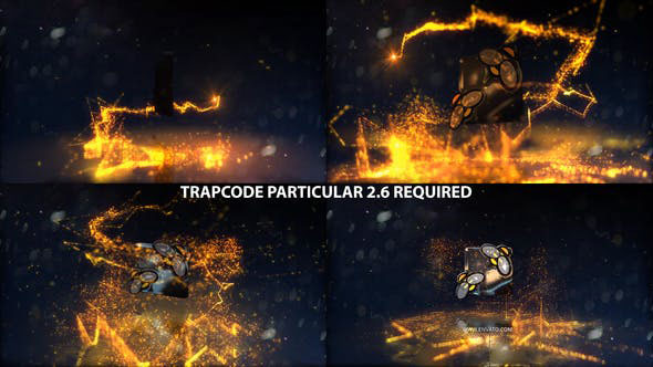 Videohive Glowing Particals Logo Reveal 31 Golden Particals 10 23006444