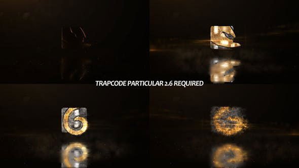 Videohive Glowing Particals Logo Reveal 35 Golden Particals 11 26805971