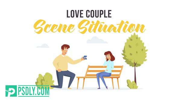 Videohive Love couple – Scene Situation 28479374