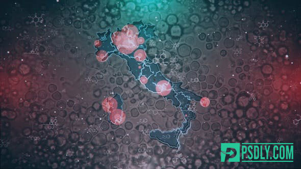Videohive Mapping Biological Hazard in Italy Full HD 27300927