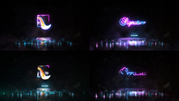 Videohive Neon Energy Signature Logo 2 21813436