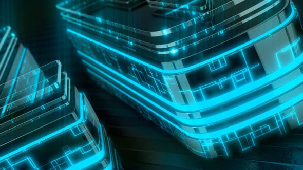 Videohive Neon Tech Dark Logo 28556308