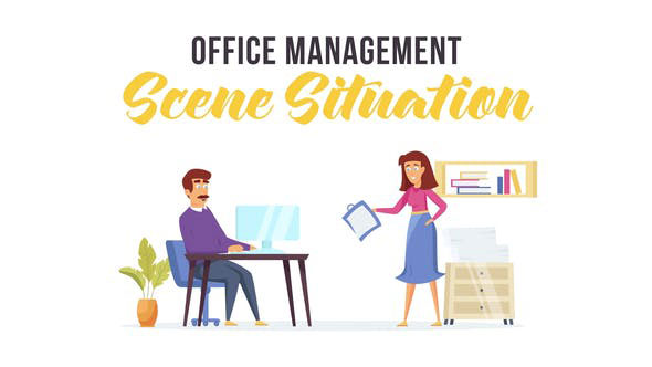 Videohive Office management Scene Situation 28481630