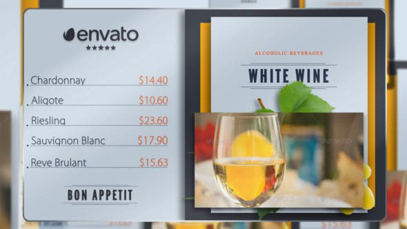Videohive Presentation of Menu (Color Control) 17357325