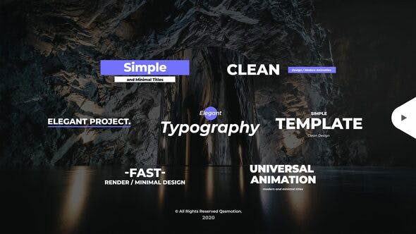 Videohive Simple and Minimal Titles Pack 28508943