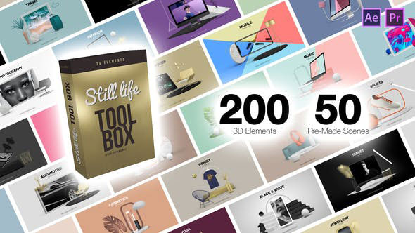 Videohive Still Life Toolbox AE & Premiere Pro Mogrts 28042599