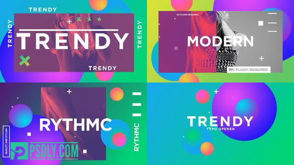 Videohive Trendy Typo Opener 24917748