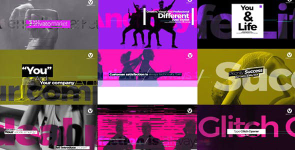 Videohive Typo Glitch Opener 21214483