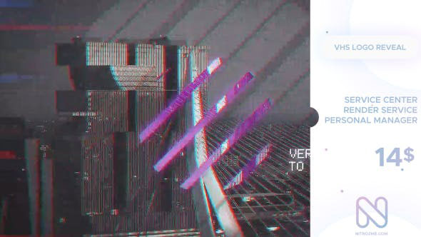 Videohive VHS Logo Reveal 20941379