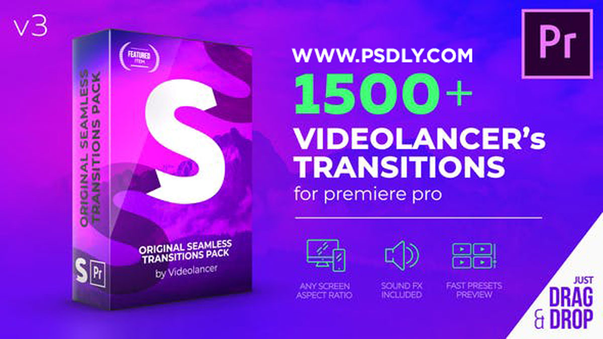Videohive Videolancer’s Transitions for Premiere Pro V3 22125468