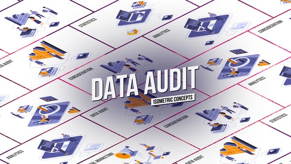 Videohive Data audit Isometric Concept 28986817