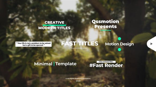 Videohive Creative and Clean Titles Package 29162029