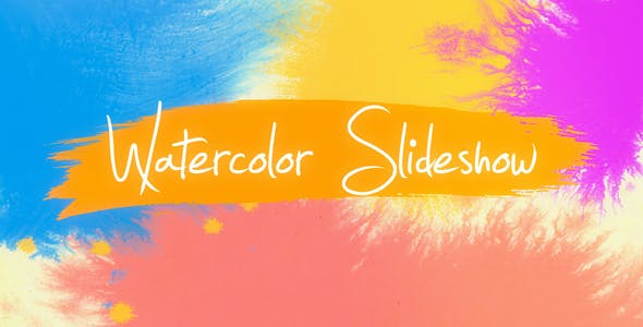 Videohive Watercolor Slideshow 20184342