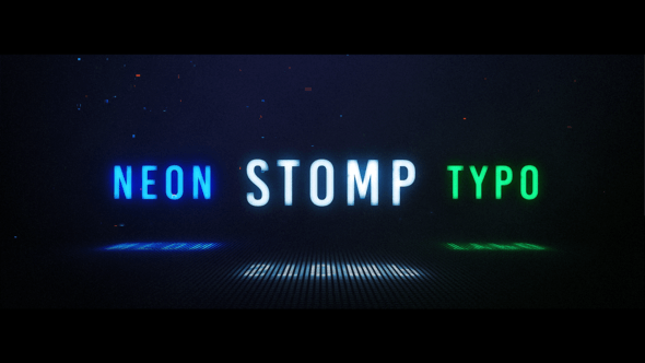 Videohive Neon Stomp Typographic 23896870