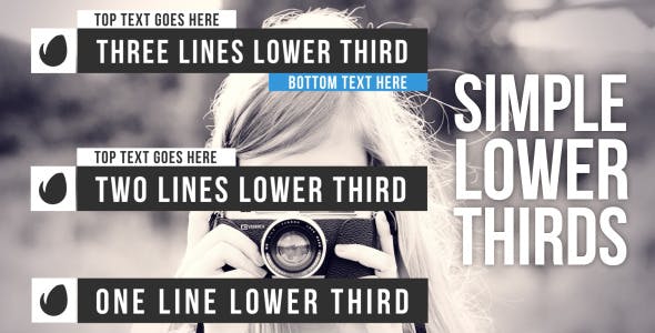 Videohive Simple Lower Thirds 9170934