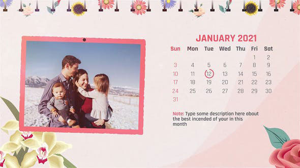 Videohive Calendar Slideshow 28741767