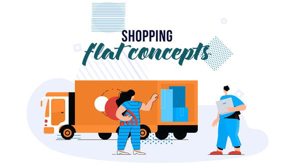 Videohive Shopping Flat Concept 28830228