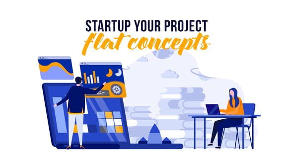 Videohive Startup your project - Flat Concept 29529360