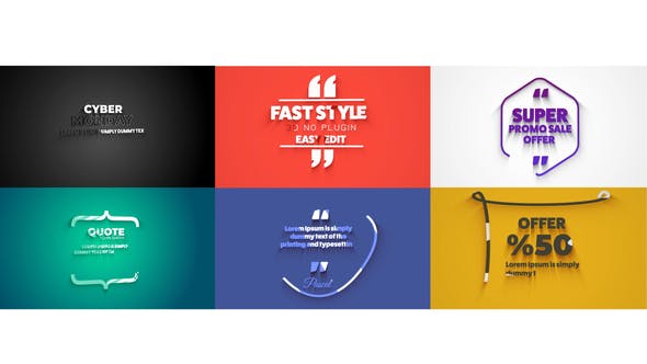 Videohive 3D Quote Titles 29507100