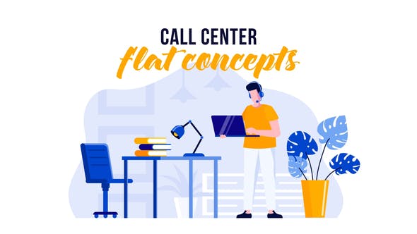 Videohive Call center - Flat Concept 29529523