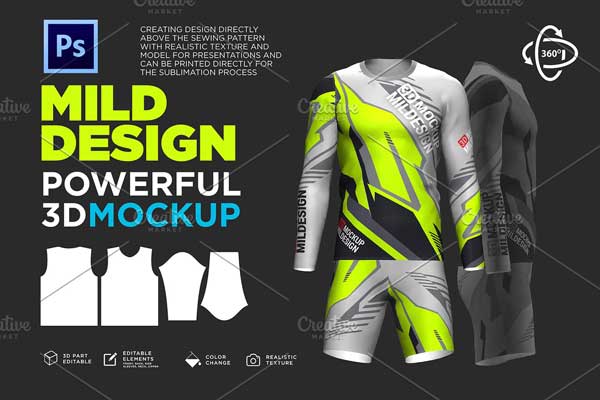 Goalkeeper Jersey - 3D Mockup 4816556
