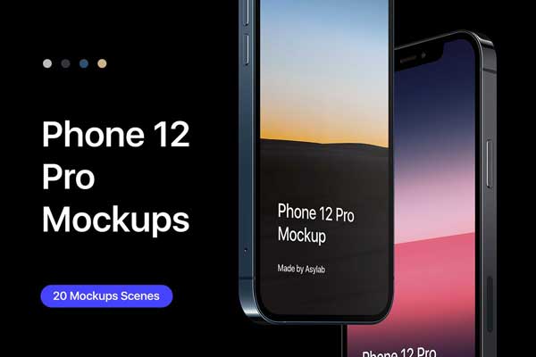 Phone 12 Pro 20 Mockups Scenes