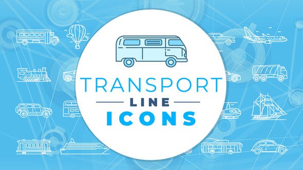 Videohive Transport Icons 29512500