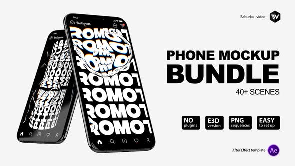 Videohive - Phone Mockup Bundle V3 - 26433855