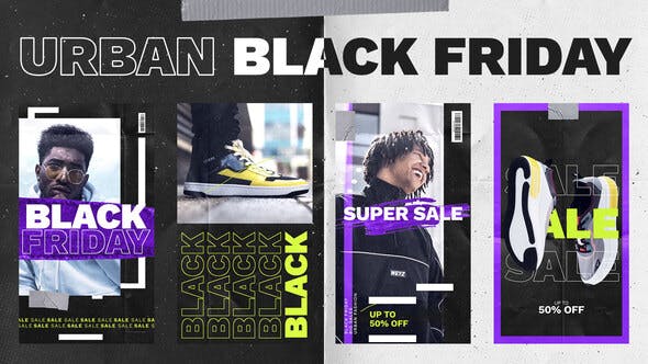 Videohive Urban Black Friday Instagram Stories 29438072