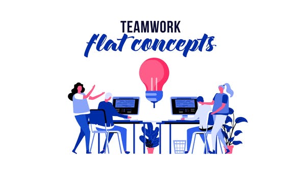 Videohive Teamwork - Flat Concept 29793786