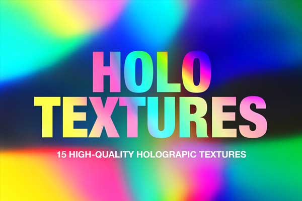 CreativeMarket - Holographic Foil Gradient Textures 4061718