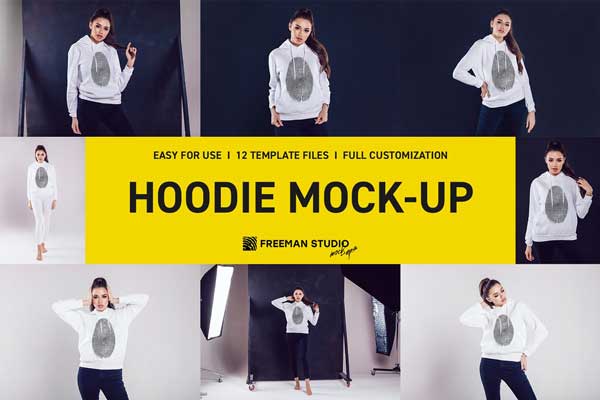 CreativeMarket - Hoodie Mock-Up Set 4647331