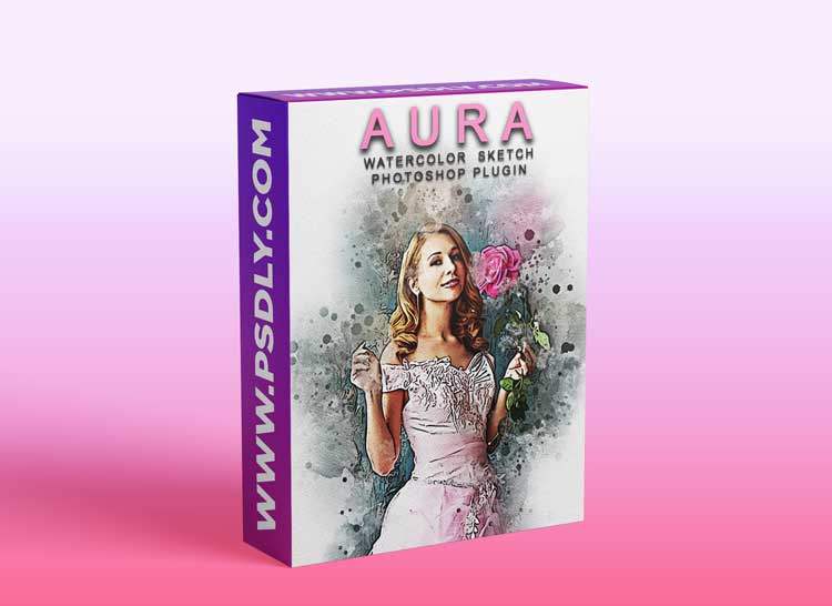 GraphicRiver - Aura Watercolor Sketch Photoshop Plugin 29472010