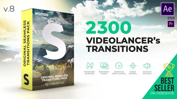 Videohive - Videolancer's Transitions | Original Seamless Transitions Pack V8 - 18967340