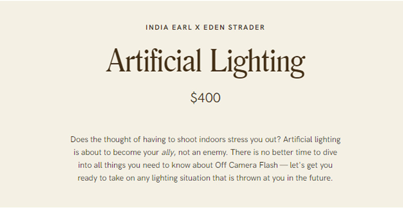 India Earl Education – Artificial Lighting