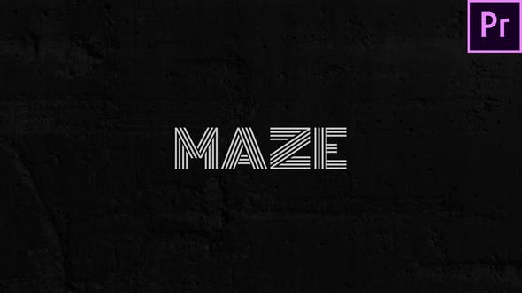 Videohive - Maze - Animated Typeface for Premiere - 29599001